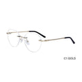 Wholesale Ultralight Japan STAINLESS Rimless Square Optical Frame Eyeglasses Eye Glasses for Men Woman