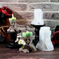 Diy Glue Mold Smile Tree Man Silicone Mold Candle Plaster Figure Decoration