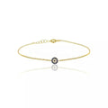 LOZRUNVE Factory Customized Jewelry Silver 925 Small Turkish Evil Eye Bracelet Women