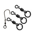 500 Piece in Bulk Carp Fishing Swivels Snaps Round Quick Change Ring Swivels Fishing Accessories AE009