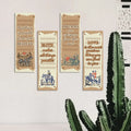 4pcs Self-driven Motivational Saying Wooden Wall Sign Positive Quotes Living Room Bedroom Wall Decoration