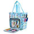 Hot Sales Custom Travel Lightweight Crochet Hooks Knitting Needles Organizer Tote Bag Portable Yarn Storage Bag With Side Pocket