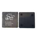 New Product Round Slate Coasters Square Slate Coaster Set Custom Black Slate Coaster Factory Price
