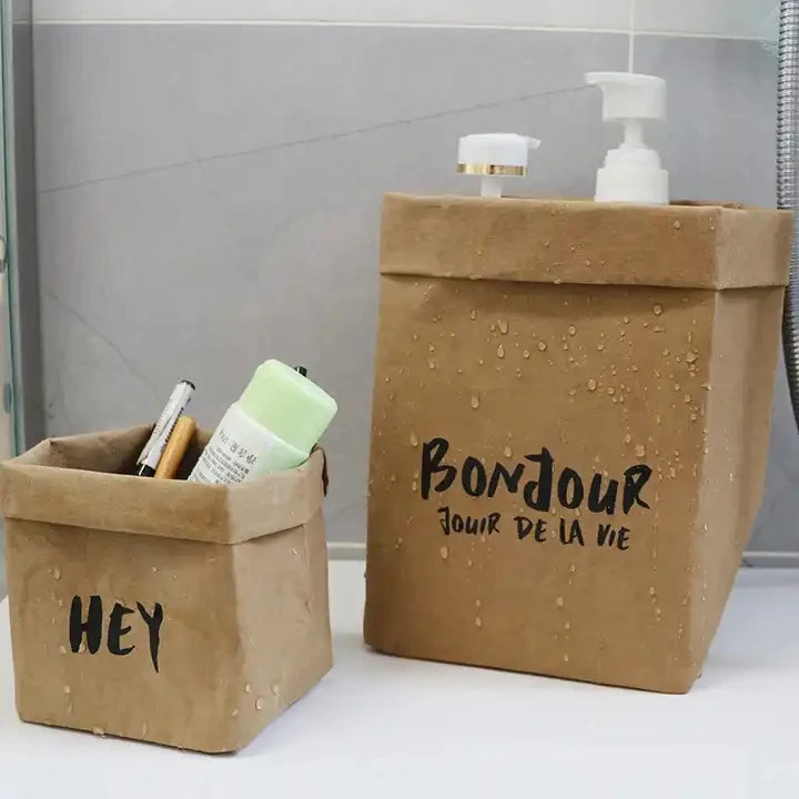 Customized Reusable Brown/Golden/Silver Glossy Washable Craft Paper Square Plant Pots Customizable Color Size ISO9001 Certified