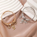 2025 New Designs DIY Stainless Steel Bracelet Sunflower Starfish Dragonfly Charms Bracelet for Women