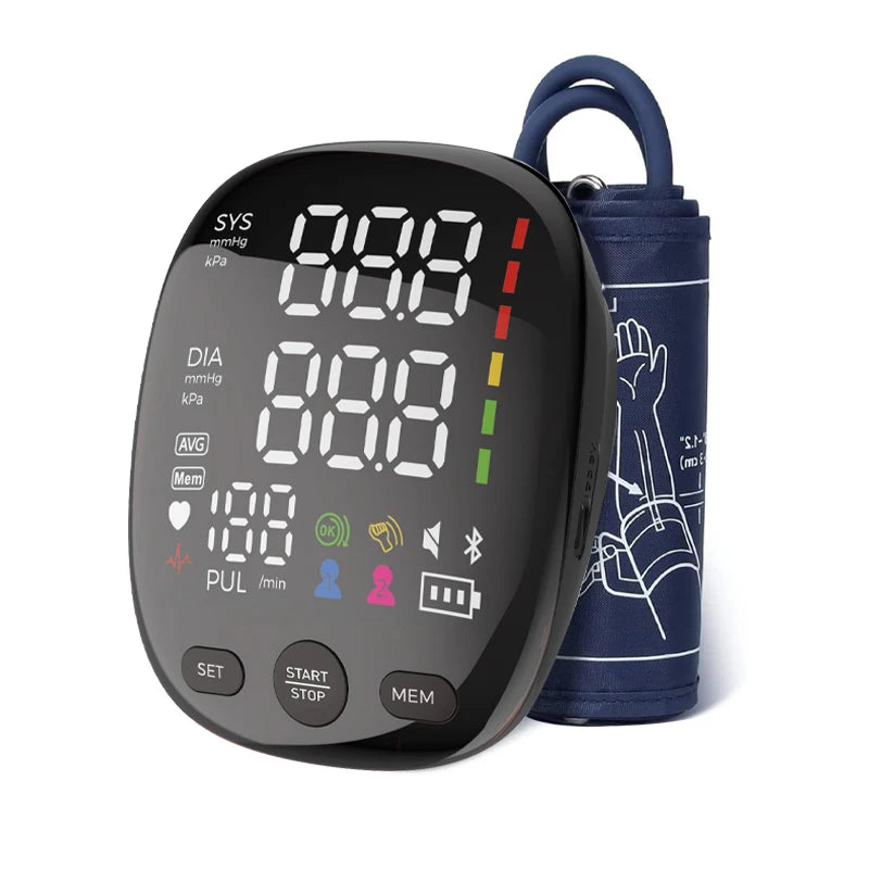 Pediatric Adult Universal BP Cuff SoftFlex Technology Real Time Trend Graph Mobile Sync an Electric Medical Device