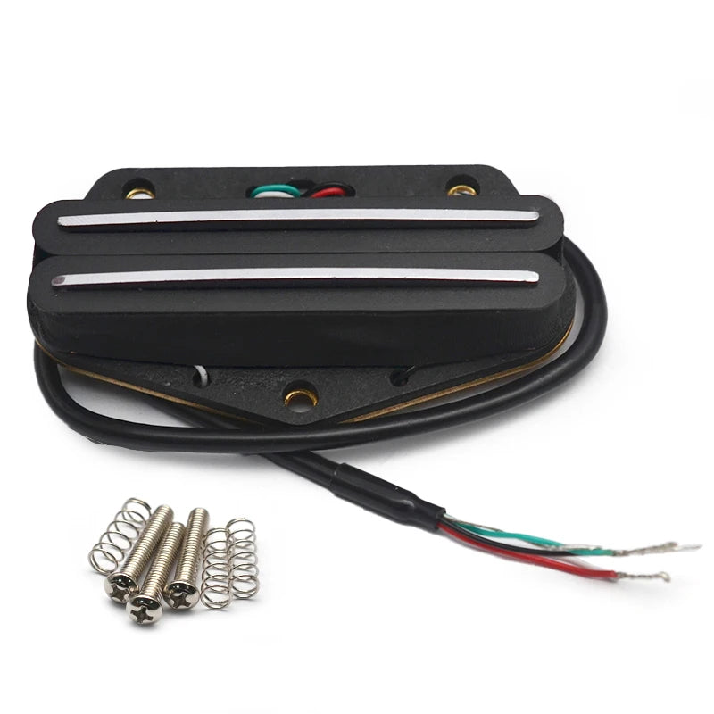 Alnico 5 TL Bridge Pickup Hot Rail Humbucker 9K Coil Splitting Bridge Pickup 4 Conducts Output Cable TL Style Guitar Guitar Part