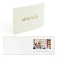 MEMORIES Gold Foil Linen Bound Video Album With Mailing Box 7" IPS Screen Keepsake Recordable Storybook Videoo Book
