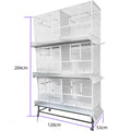 Luxury Villa New Arrived breeding papagaio Mais clear Bird House parrot Cage 1 Pcs extra Large Bird Cages