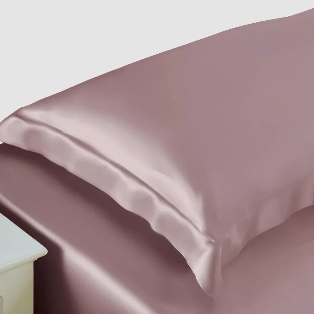 100% Luxury Silk Pillowcase Cover 25mm/22mm/19mm/16mm Grade 6A Solid Customizable Printed Design Embroidery Non-Toxic Hotels