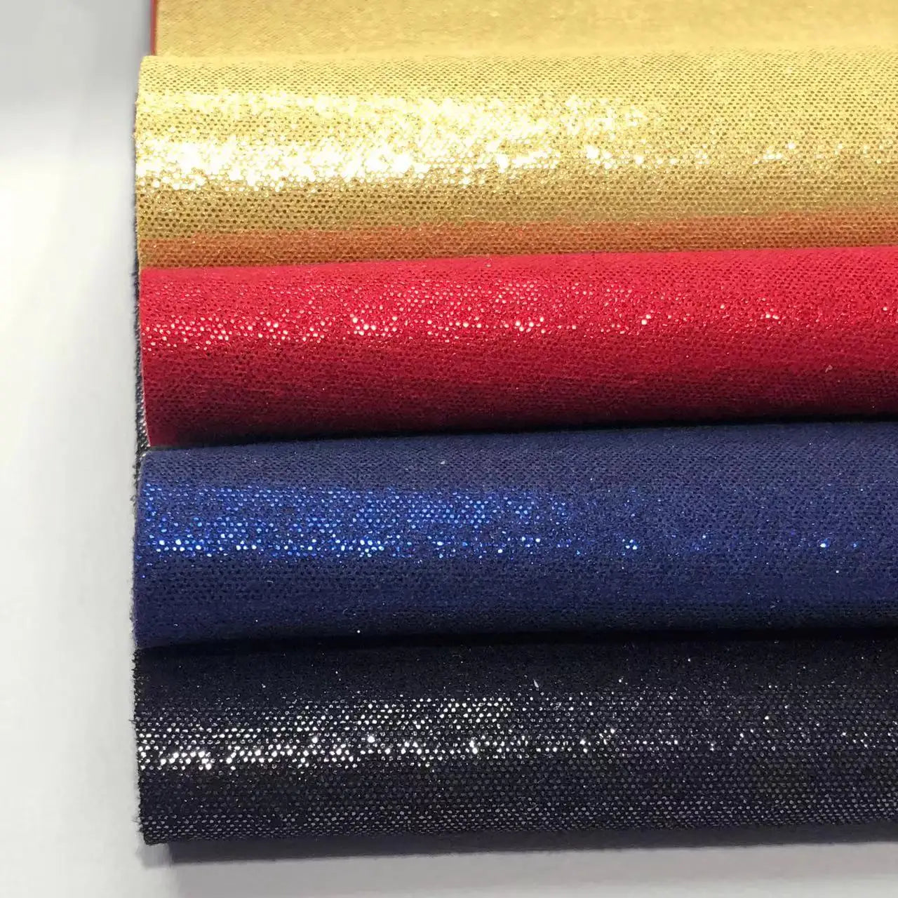 Wholesale Glitter Faux Suede Microfiber Fabric Synthetic Leather Artificial Leather for Shoes Bag Hat