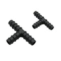Plastic DN16 DN20 Hose Tee Barb Fittings Micro Dirp Irrigation Fittings Equal Tee Joint Connector