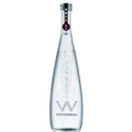 Manufacturer Glass Water Bottle Blue Color Sprey Frosted Mineral Water Glass Bottle Beverage Bottle With Aluminum Lid From China