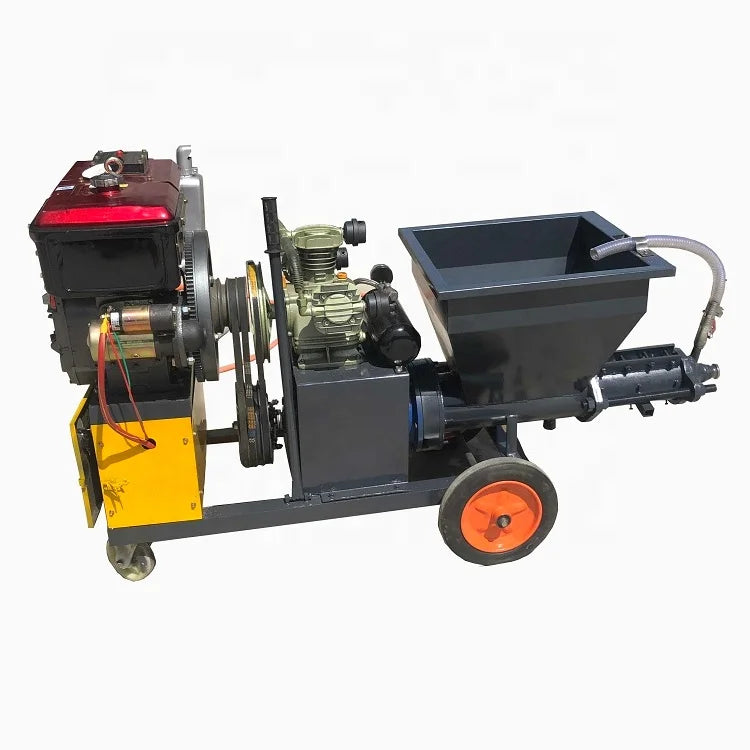 Professional Cement Mortar Spraying Machine diesel Concrete Screed Spraying Machine for Sale