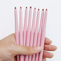 New Arrive Vegan Mineral Matte Waterproof Twist up Lip Liner Pencil Creamy Long-Lasting Travel Size Custom Logo Pink Automatic