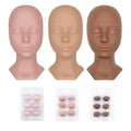 Wholesale Teaching Silicone Practice Eyebrow Eyelash Extension Training Mannequin Head for Lash Extensions