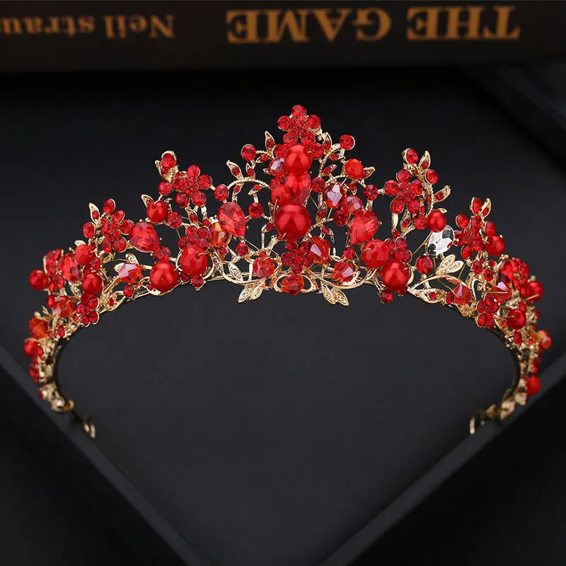 Korean Handmade Bridal Crown Headpiece Fairy Children's Performance Princess Crown Hair Accessories