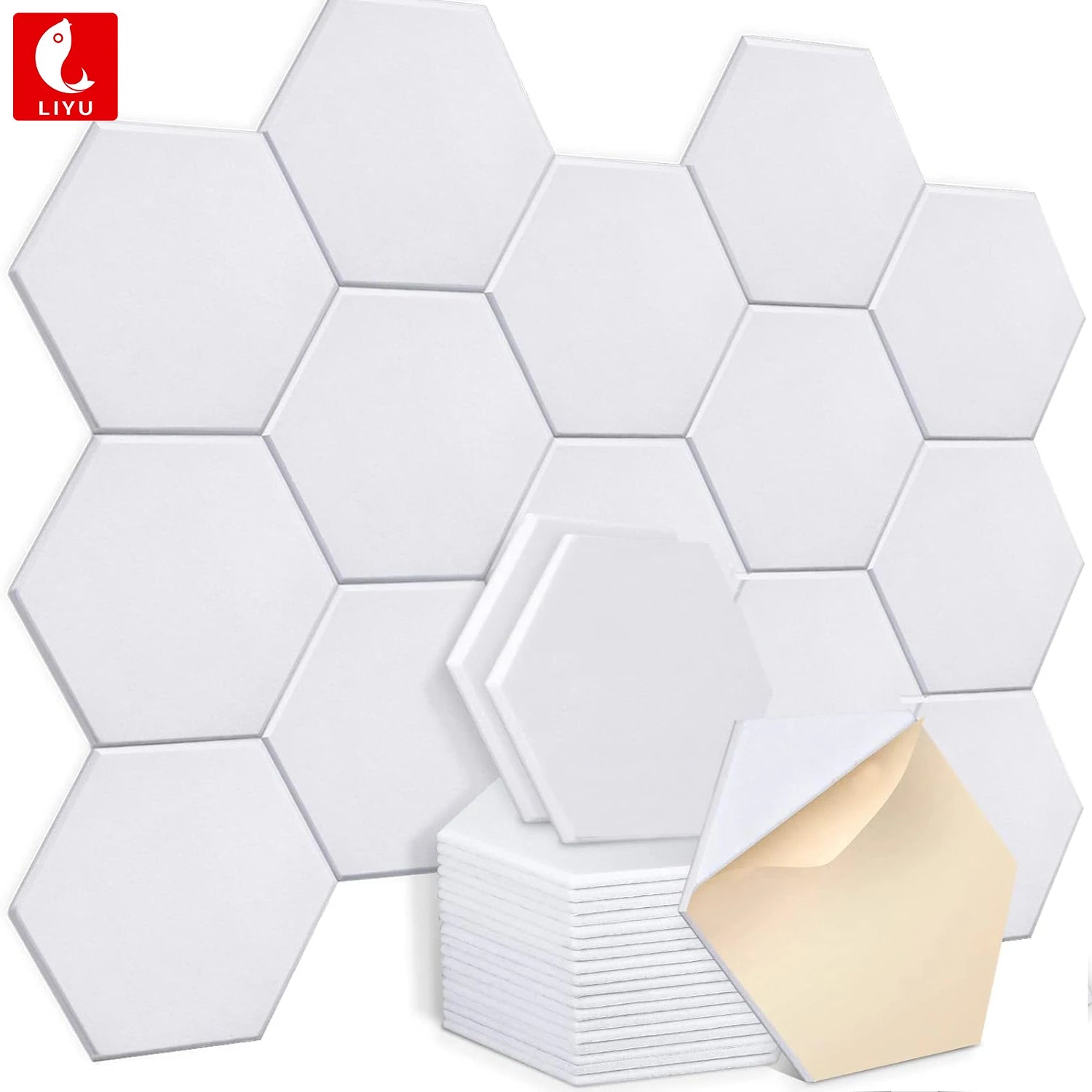 Customization Hexagon Sound Absorption Panel PET Polyester Felt Soundproof Panels