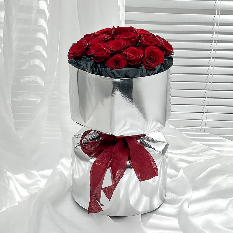 New Design Tissue Paper Eco Friendly Waterproof Double Sided Black Fresh Flower Wrapping Paper with Many Colors