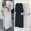 Loriya Latest Modest Islamic Clothing Embroidery Panestine Kufiyah Design Ramadan EID Closed Abaya Dubai Women Muslim Dress