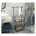 2025 Bathroom Rack Gold Black White Freestanding Marble Base Towel Rack Clothes Shelf Floor Towel Rack