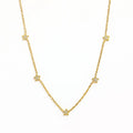 Joolim Jewelry 18K Gold Plated Pentastar Zirconia Necklace Dainty Necklace