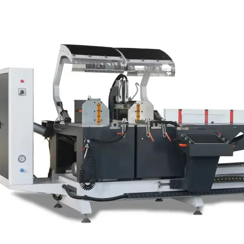 High Precision CNC Double Head Cutting Saw Ultra Wide 45 90 Degree for Aluminum Window & Door Making for PVC & UPVC Materials