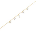 China Jewelry Manufacturer Gold Silver 925 Elegant Zirconia Dangling Charm Bracelet Women