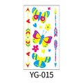 Customized Design UV Black Light Tattoos Non-toxic Body Art Glow in the Dark Temporary Neon Tattoo Stickers
