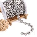 Sun Sunflower Gear Chain for Men Stainless Steel Round Pig Nose Chain Necklace Bracelet Jewelry Making Accessory