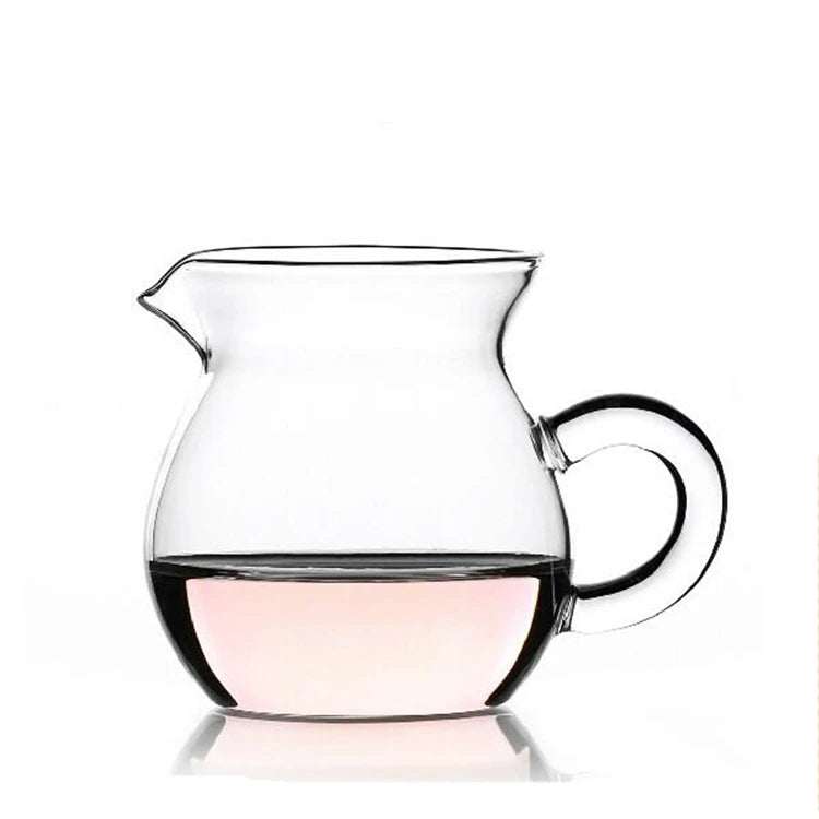 250ml Clear Glass Gong Dao Bei Kung Fu Tea Milk Pitcher Small Cha Hai Fairness Tea Cup Classic New Coffee Tea Sets for Travel