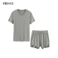 Short Sleeve V Neck Top and Shorts Sleepwear Summer Short Loungewear Women Set Pajamas for Women
