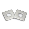 M6-M20 Square Flat Plate Washer 304 316 Stainless Steel Aluminium Bronze with Round Hole Zinc Finish