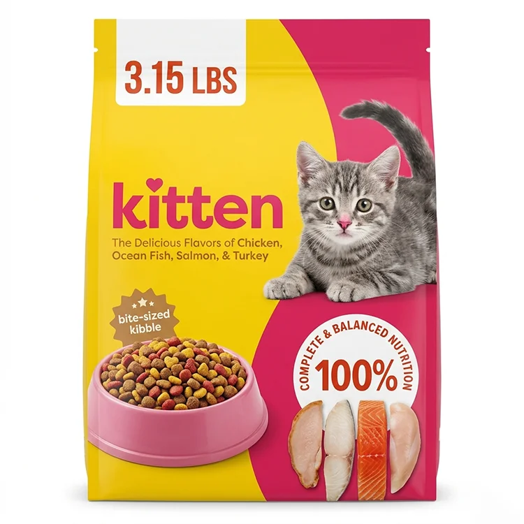 Resealable Zipper EVOH Composite Cat Treat Pouch Sustainable Packaging Pet Food Flexible Packaging Bag Manufacturer