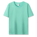 260gsm Cotton T-shirt Men Short Sleeve O-neck Solid Color Simple Loose Casual Hot Sale Tops Tees Simple Men's T-shirt