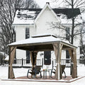 Brand New Hard Top Patio Snowproof Gazebo Outdoor Motorized 10x10 ft /12*20ft Gazebo Tent with Great Price