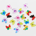 Mini Butterfly Resin Embellishment Flatback Transparent Butterfly Charms for Nail Art