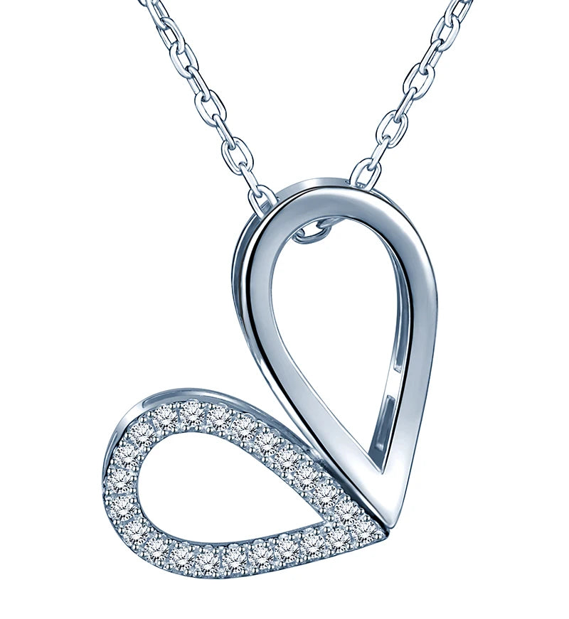 Love Wireless Symbol Shape-changing S925 Sterling Silver Women's Necklace Jewelry
