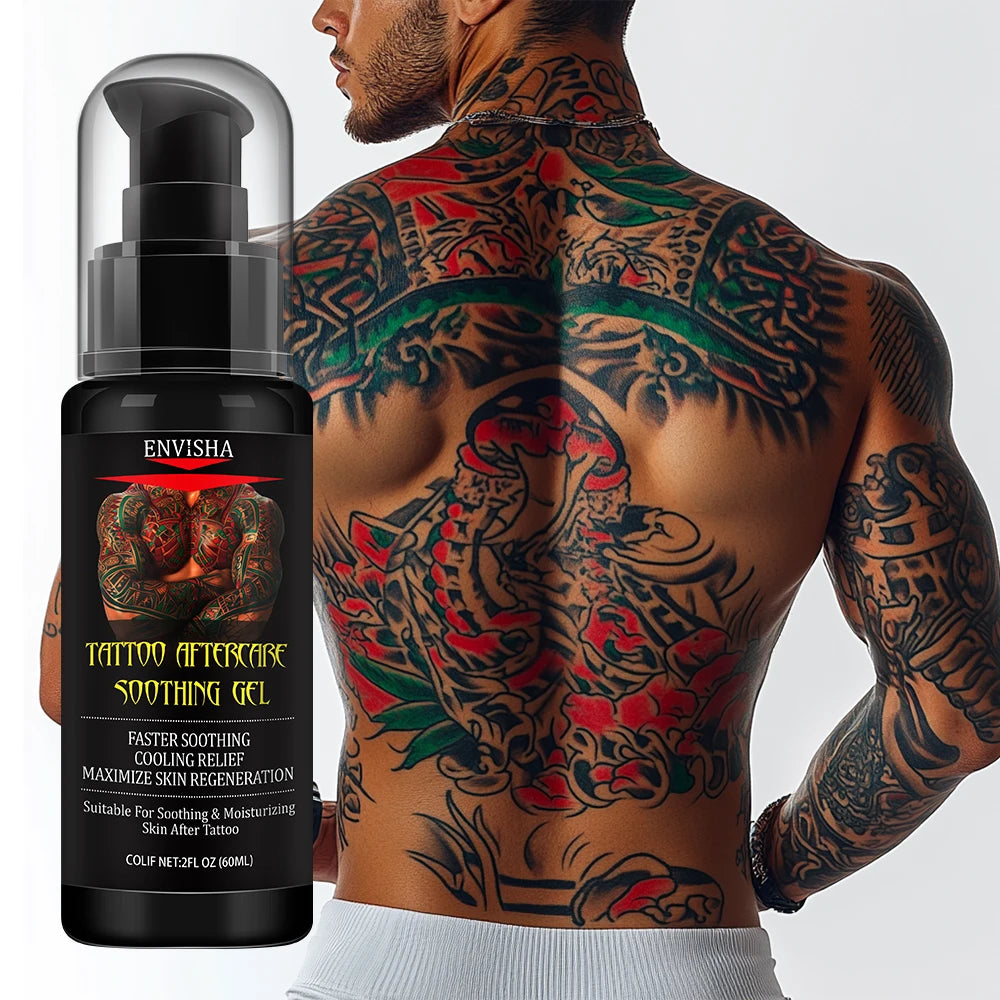 Manufacture Plant Extracts Non-Irritating Body Tattoo Care  Moisturizing Skin Cooling Tattoo Aftercare Soothing Gel