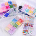 10 Grids Good Quality Glass Bead Kit with Matte Finish Various Shapes for Bracelet Necklace & Anklet Making