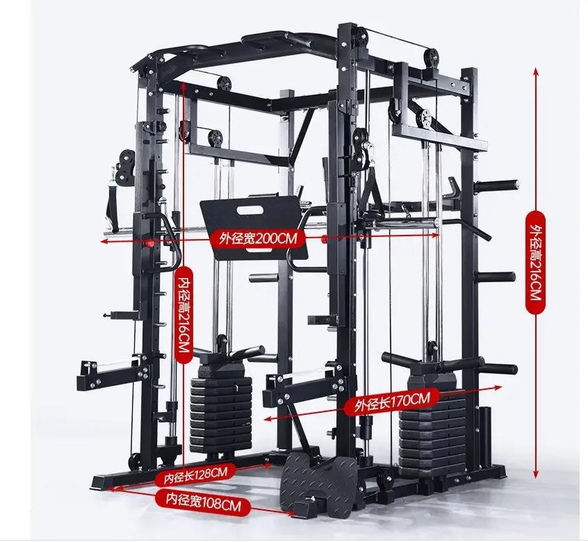 TOPKO Wholesale Hot Sell Gym and  GYM Use Fitness Equipment Smith Machine Squat Rack