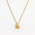 Fenny Wholesale 18K PVD Plated Fast Delivary Designer Classic Rough Starfish Pendant Stainless Steel Necklace for Women