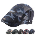 Wholesale Men and Women Spring & Summer Camouflage Mesh Hats Flat Ivy Cap Camo Hat Fashion Hats