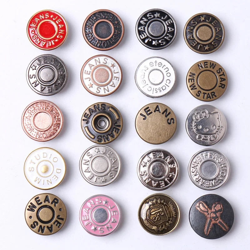 Custom Metal Denim Jeans Buttons Replacement for Denim Jeans Replacement