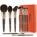 BEILI Personalized Private Label 10 Pcs Synthetic Makeup Brush Set With Logo and Bag