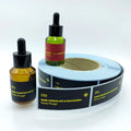 Waterproof Custom Roll logo Luxury Packaging Bottle Embossed Gold Foil Labels Stickers Printing for Food Cosmetic