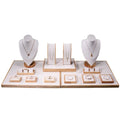 High Grade Inventory  White Jewelry Window Display Necklace Hanger Combination Jewelry Props Set Wholesale