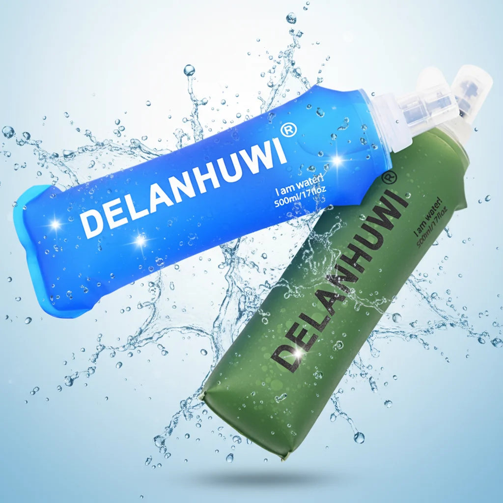 Hot Selling 250ml 500ml Soft Flask Collapsible Water Bottle for Running and Bicycle TPU Free Filtration System-Water Purifier