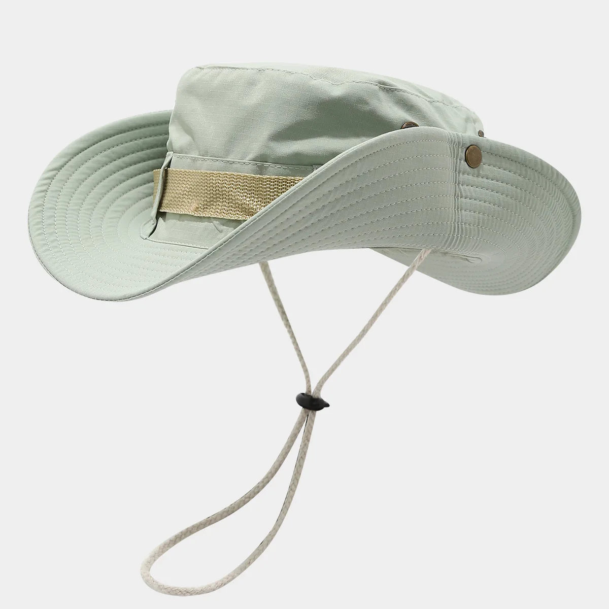 2025 Summer New Bucket Hat Men's Women's New Drawstring Wide Brim Fisherman Hat Breathable Beach Fishing Sun Hat