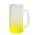 Hot Sell Colorful Beer Cup Sublimation Blank 16oz Cup Sublimate Clear Beer Mug Glass Fashionable Opp Bag + White Box + Carton
